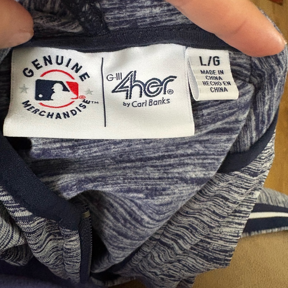 Blue Zip-Up Jacket with NYY logo - Picture 3 of 4